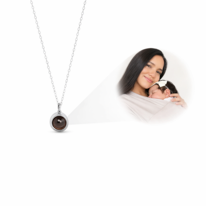 Siempre Conmigo™ Collar Circular de Foto Personalizada