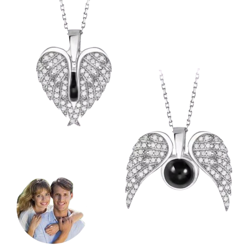 Collar Alas de Ángel con tu Foto