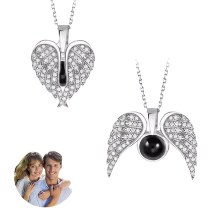 Collar Alas de Ángel con tu Foto