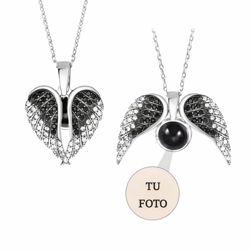 Collar Alas de Ángel con tu Foto